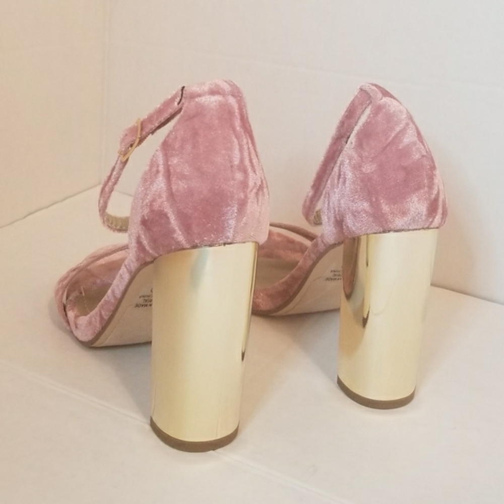 2 FO 80 Faux Velvet Chunky Heel - Picture 5 of 7